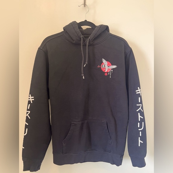 Key Street pullover black sweatshirt Size Small unisex - Picture 1 of 8